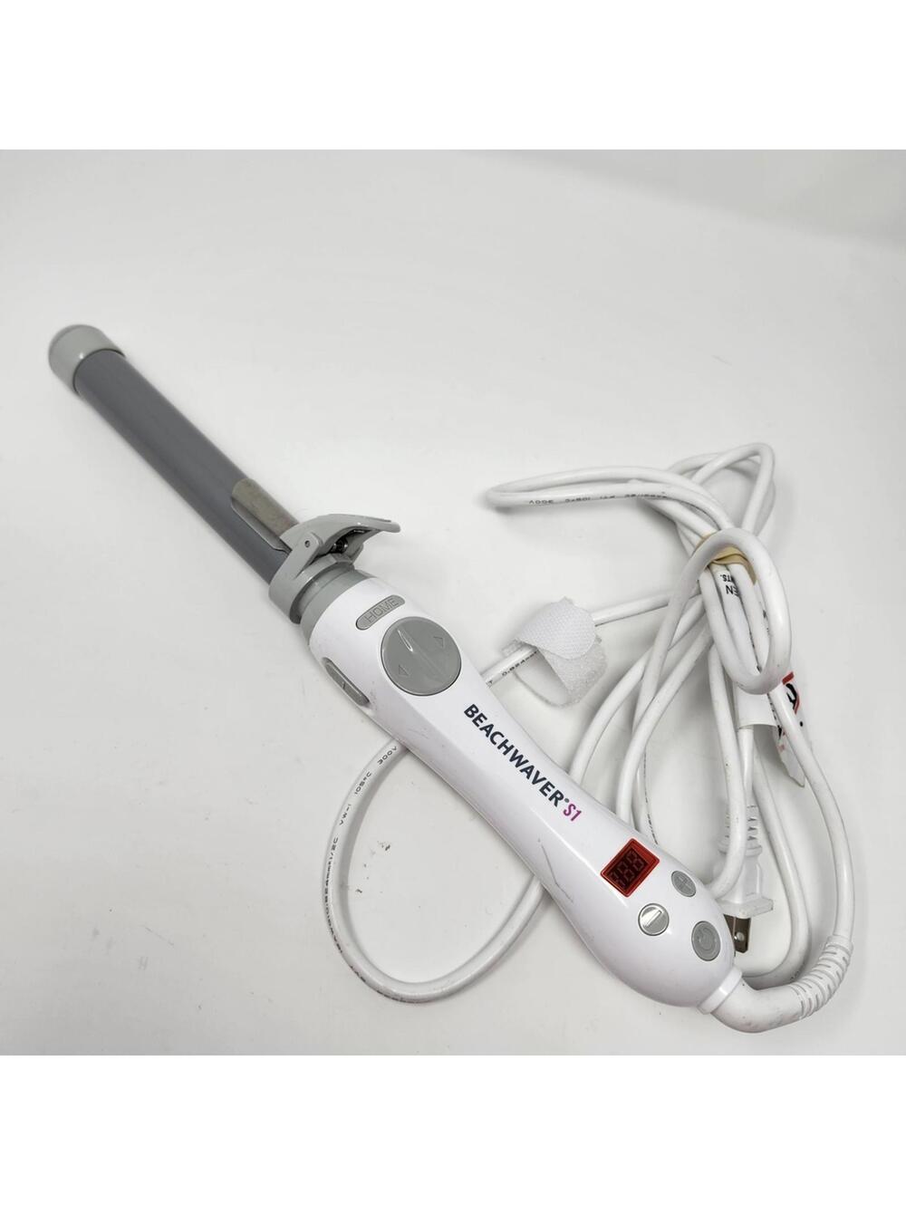 Beachwaver S1 White 1” Rotating Curling Iron Dual Voltage
